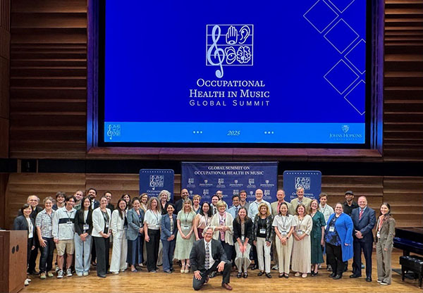 Dr. Peggy Honoré at the Global Summit on Occupational Health in Music