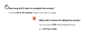 How long will it take to complete the survey?
