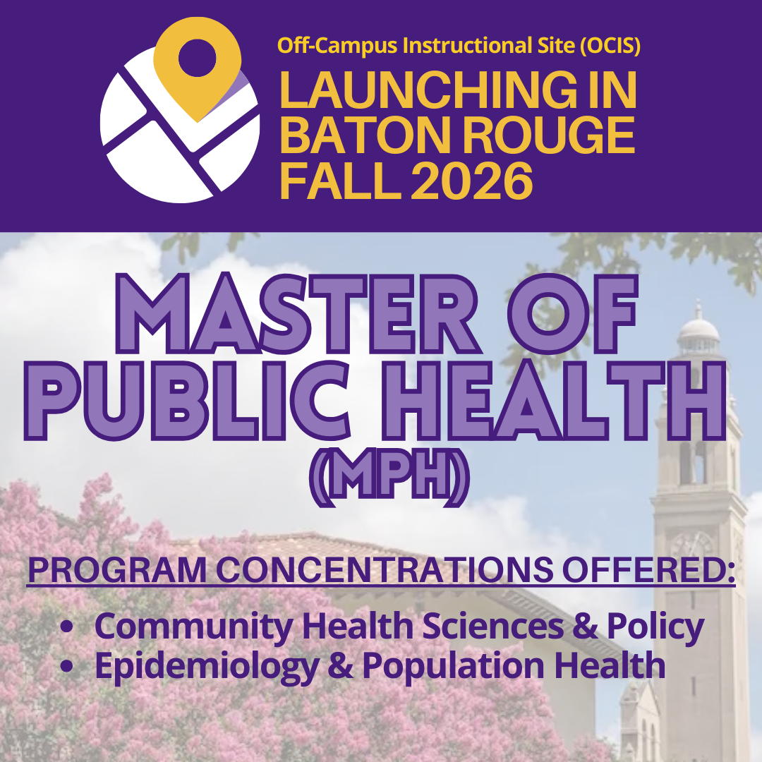MPH in Epidemiology in Baton Rouge