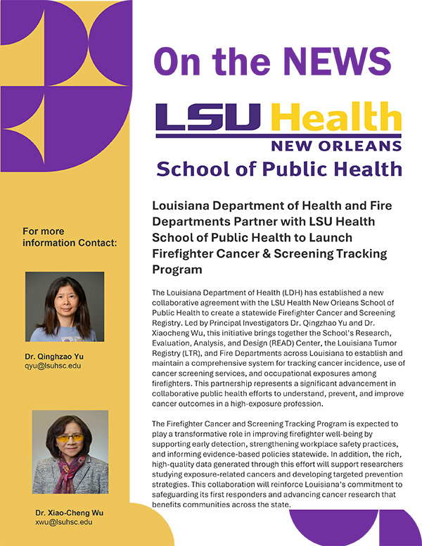 On the News - LSU Health School of Public Health